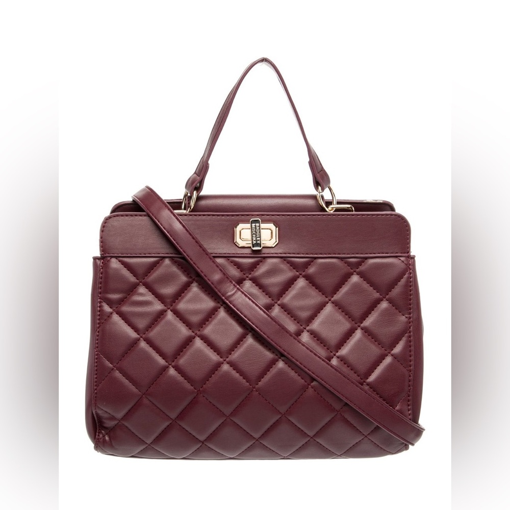 $180 Badgley Mischka Quilted Mini Tote Bag - Picture 2 of 7